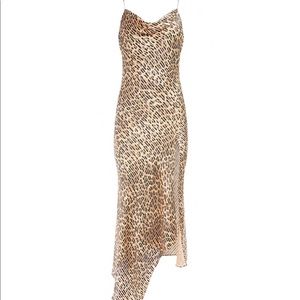 Alice + Olivia Harmony Leopard Print Slip Dress